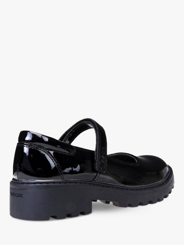 Детские школьные туфли Mary Jane Casey из искусственной кожи Geox, Black — фото 4
