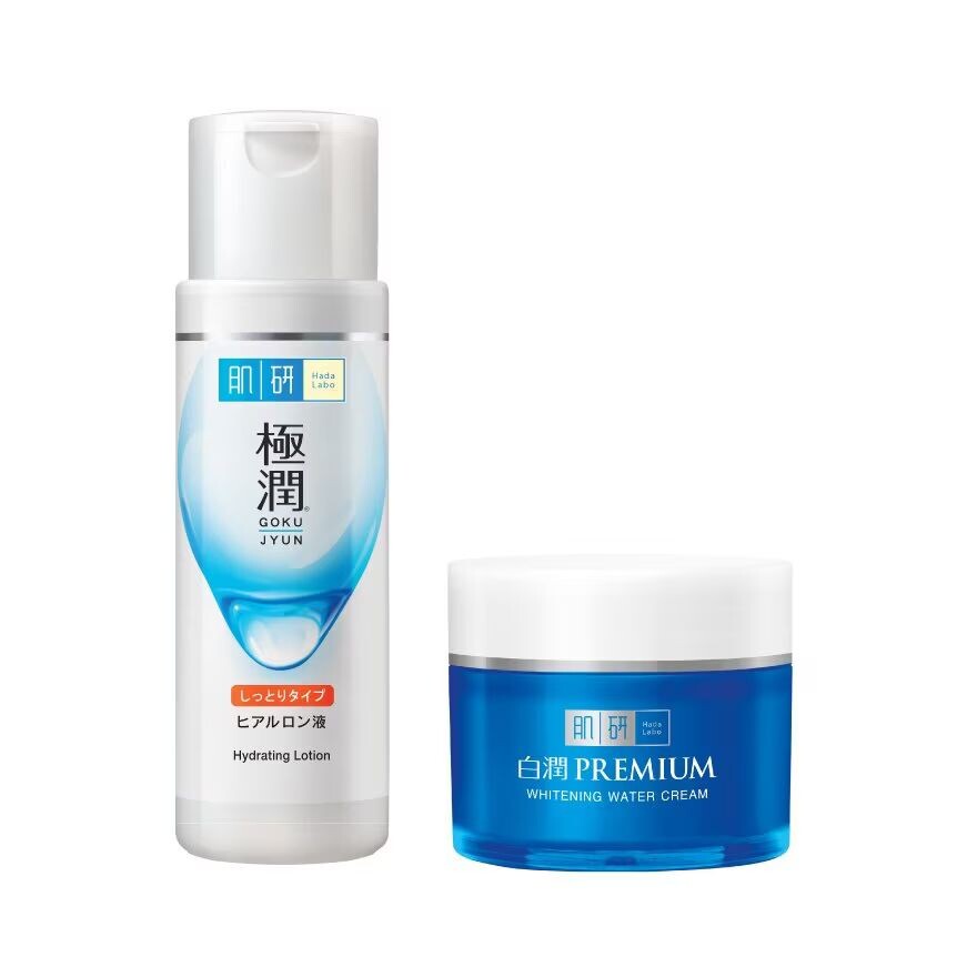 

Hada Labo Увлажняющий лосьон 170 мл+Hada Labo Premium Whitening Water Cream 50 г, White