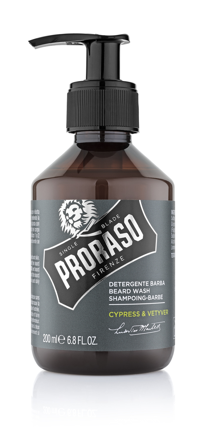 

Шампунь для бороды beard wash cypress and vetyver Proraso, 200 мл