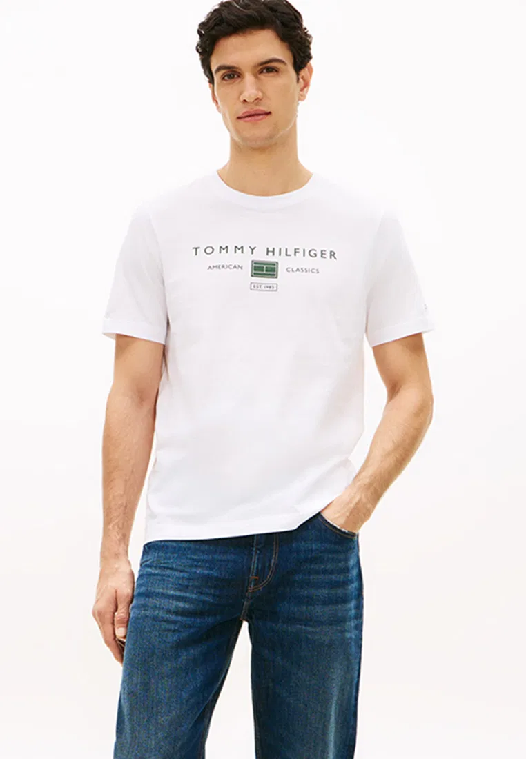 Футболка с логотипом, TH Mainline Tommy Hilfiger, белый — фото 2