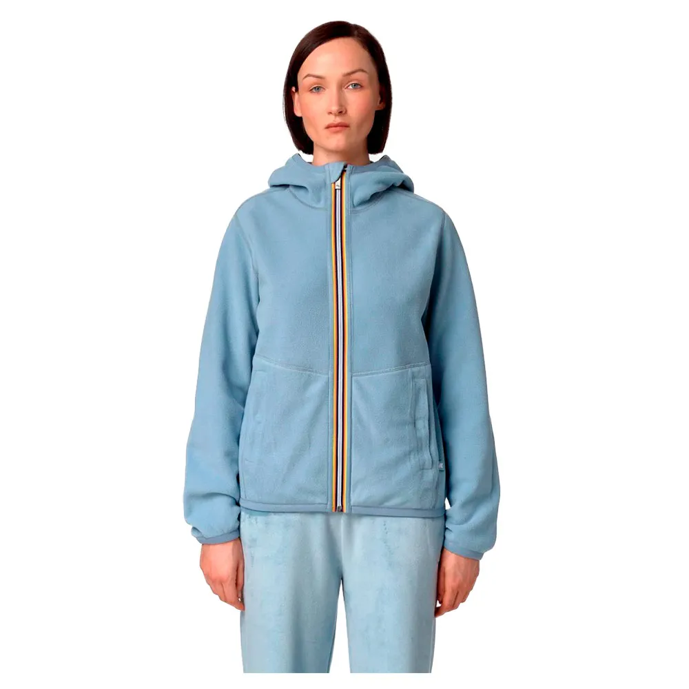 

Толстовка K-way Lily Velour Polar Double full zip, синий