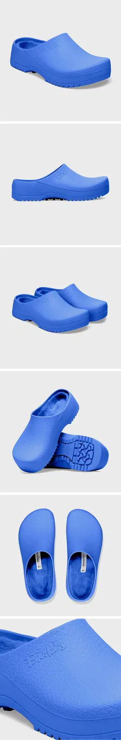 Мужские сабо Super-Birki PU Ultra Blue Regular ультра-синие от Birkenstock — фото 3