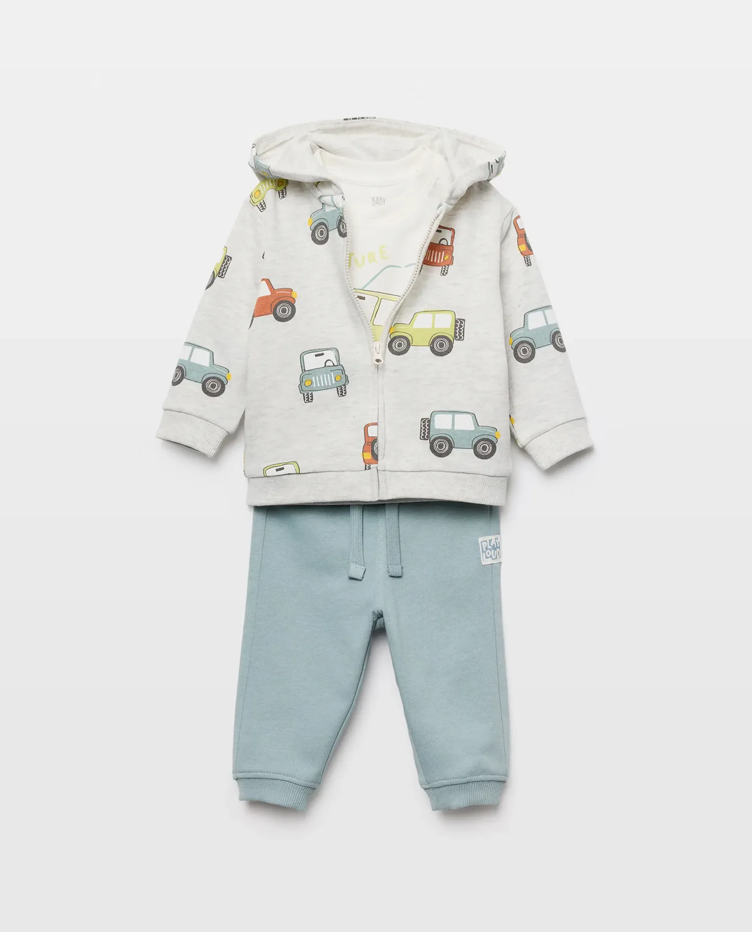 Набор из 3 предметов для малыша Baby El Corte Inglés, светло-серый