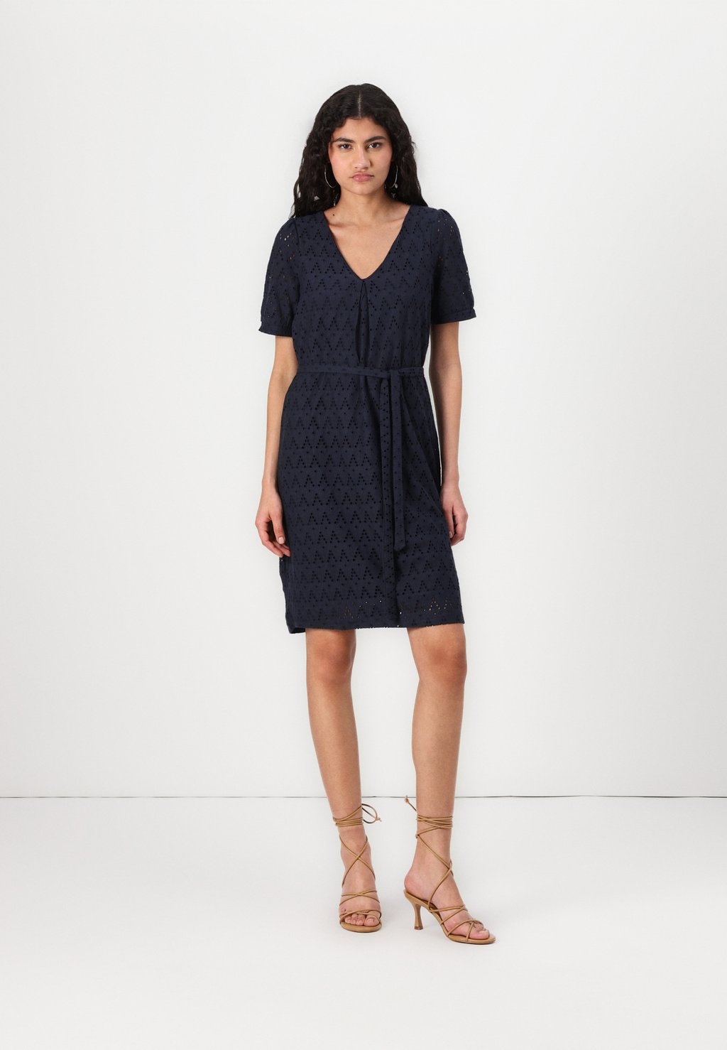 

Повседневное платье VIAMALINA V NECK VILA, темно-синий