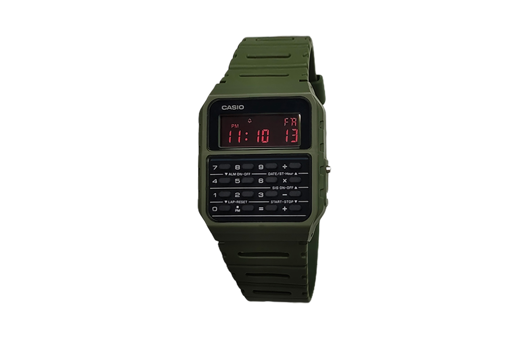 

CASIO Мужские часы Retrofit Series с кварцевым механизмом и ремешком из смолы, черный циферблат