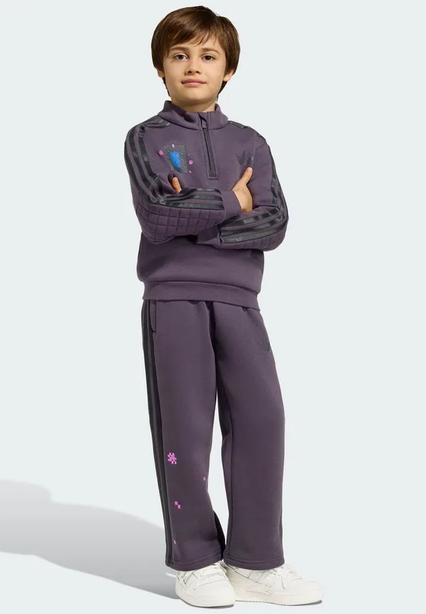 Свободная толстовка с круглым вырезом в стиле minecraft Adidas Originals, Dark Purple