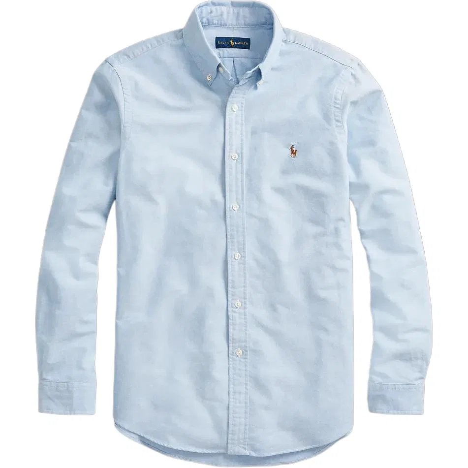 Рубашка хлопковая Polo Ralph Lauren синяя