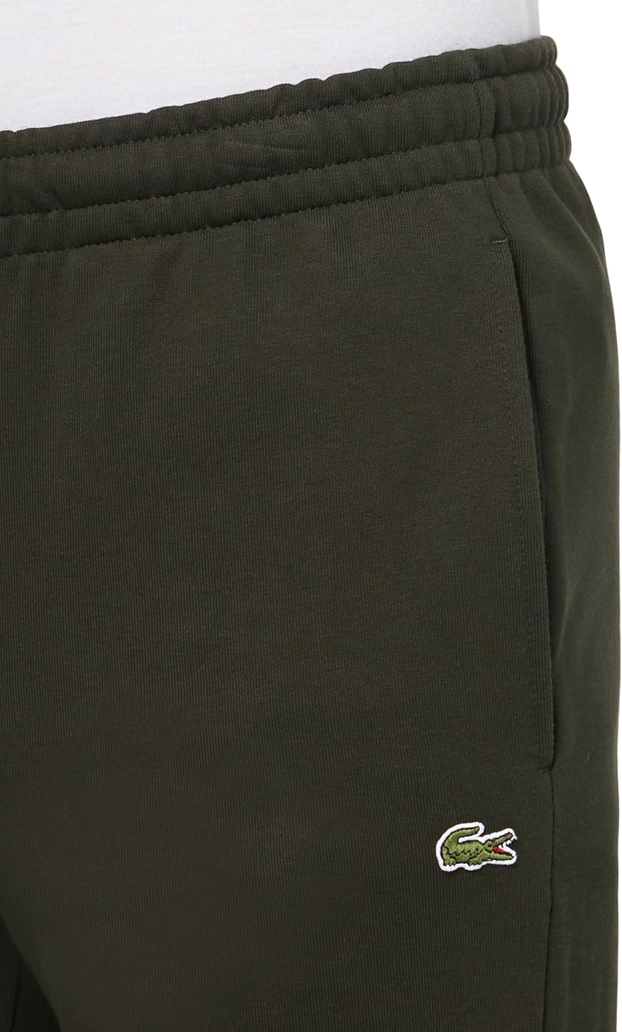 Lacoste мужские базовые зауженные спортивные штаны, Khaki Green — фото 3