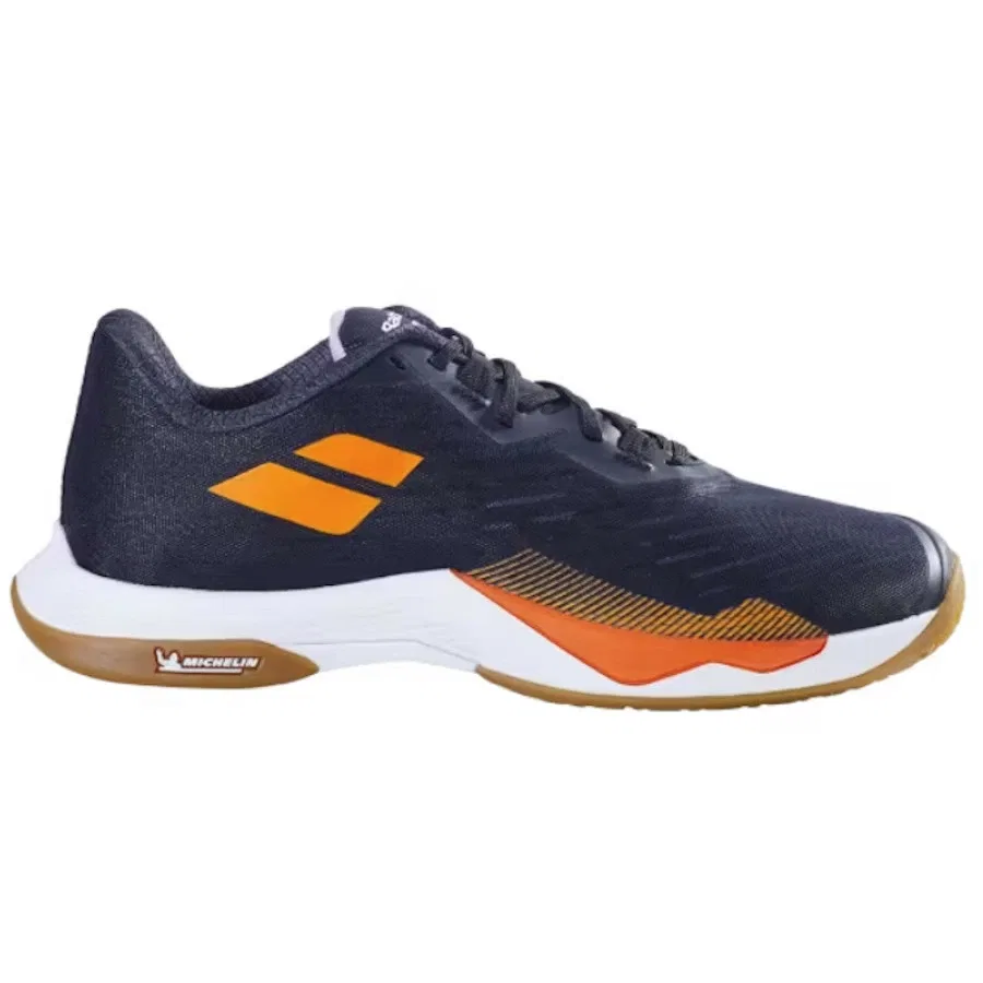 Мужские бадминтонные кроссовки «Shadow Tour 5» от Babolat, Black X Orange (2037) — фото 2
