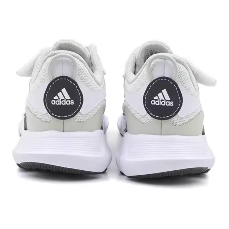 Детские кеды Детские низкие белые/черные Adidas, белый/черный — фото 4