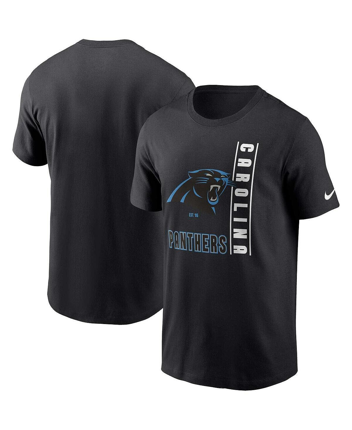 

Мужская черная футболка Carolina Panthers Lockup Essential Nike, Черный, Мужская черная футболка Carolina Panthers Lockup Essential Nike