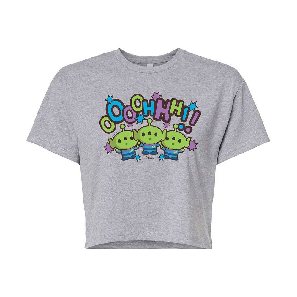 

Укороченная футболка Disney's Toy Story Juniors'OOOHHH Aliens, цвет Heather Gray