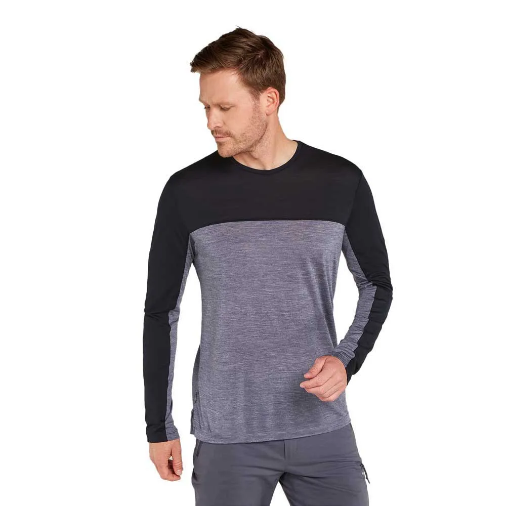 

Футболка Icebreaker Merino 125 Cool-Lite Sphere Colour Block long sleeve, серый