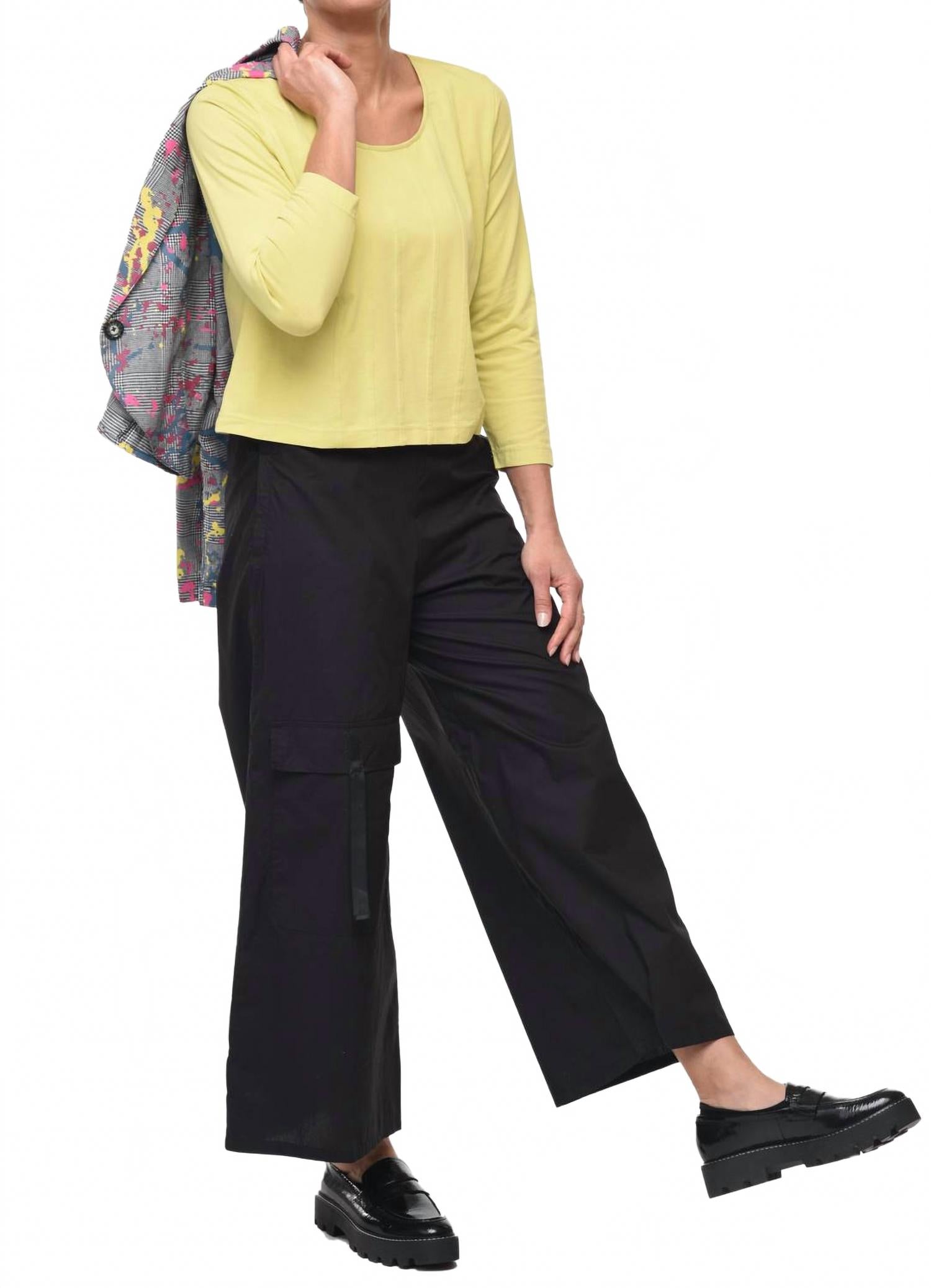 

Топ Wren с рукавами три четверти цвета лайма Tulip Clothing, Lime