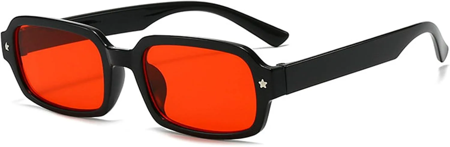 

Солнцезащитные очки Helena в стиле ретро, ​​прямоугольные, для женщин и мужчин, винтажные, в маленькой квадратной оправе, в стиле 90-х, модные, узкие, C11