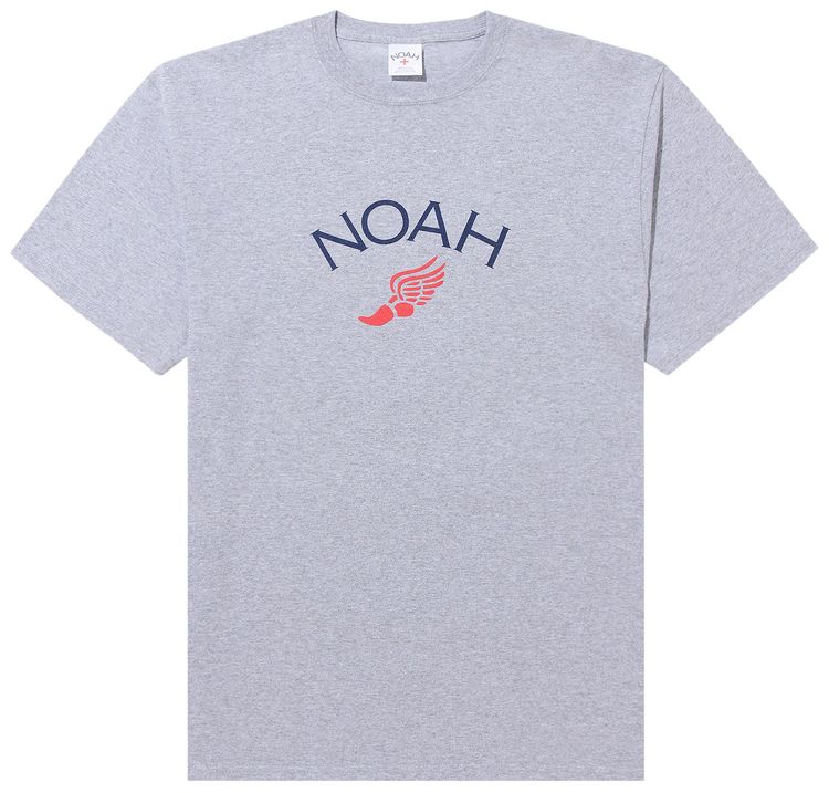 

Футболка Noah Winged Foot Logo Tee 'Heather Grey', серый
