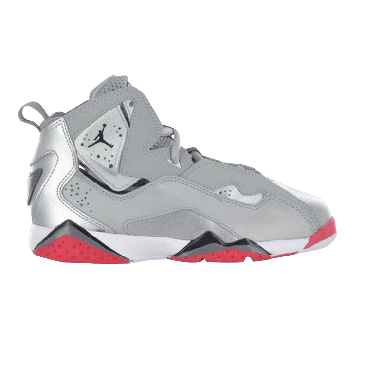 

Кроссовки Air Jordan Jordan True Flight GP 'Metallic Silver Legion Red', серебряный