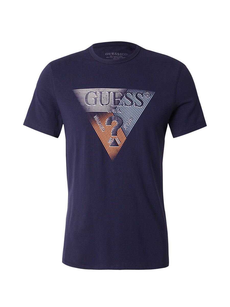 

Рубашка GUESS, цвет marine blue/Light blue