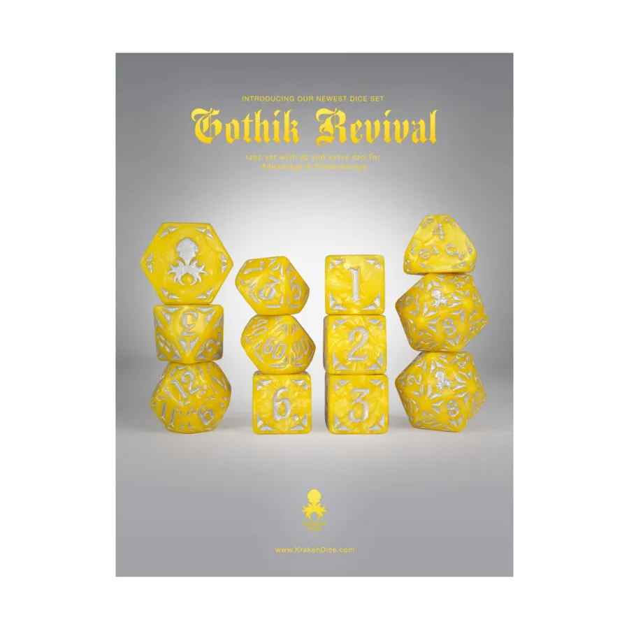 

Набор Poly - Желтая готика с серебром (12), Poly Sets - Gothik Revival