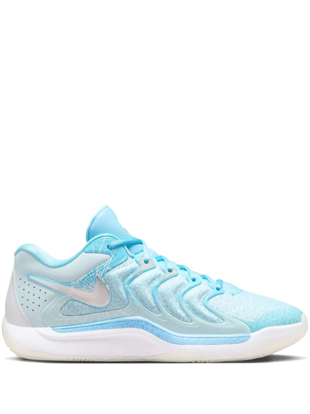 

Кроссовки KD17 Christmas - Aquarius Blue/Glacier Blue/Metallic Silver Nike, синий