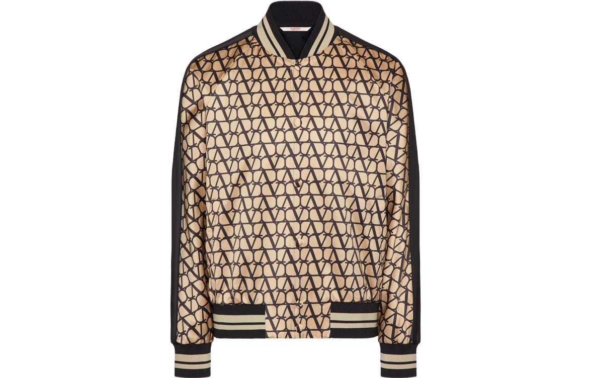 

Valentino Монограмма Длинный Рукав Куртка, Beige