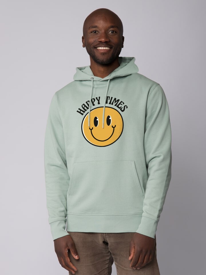 

Толстовка wat Apparel Sweatshirt Happy times smiley emoji, цвет Aloe