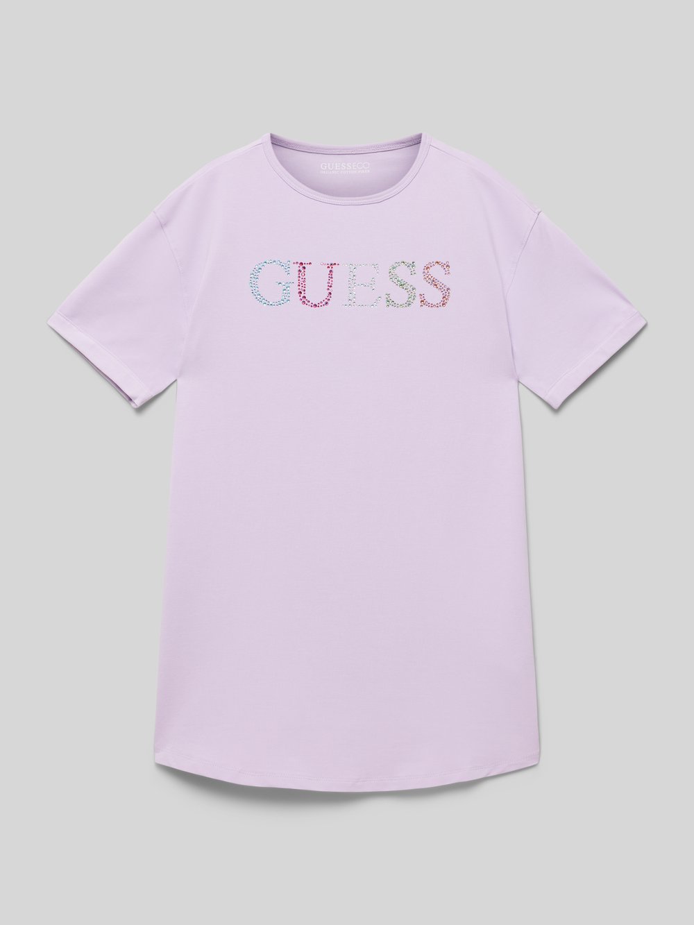 

Футболка со стразами Guess, сиреневый