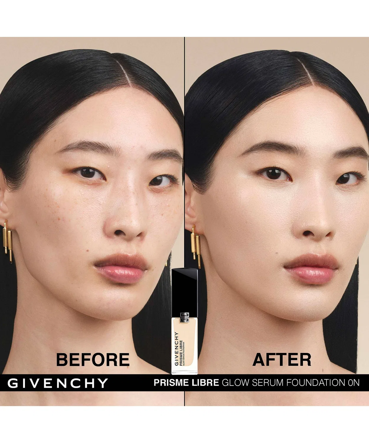 Жидкая основа Prisme Libre Glow Serum Foundation от Givenchy, 12 оттенков, бежевый — фото 4