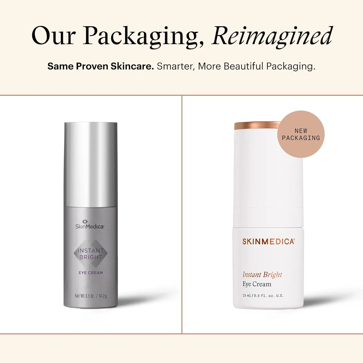 SkinMedica Instant Bright Eye Cream - антивозрастной крем для кожи вокруг глаз, мгновенно улучшающий внешний вид, включая темные круги, отечность и морщины 14,8 мл (1 шт.) — фото 2