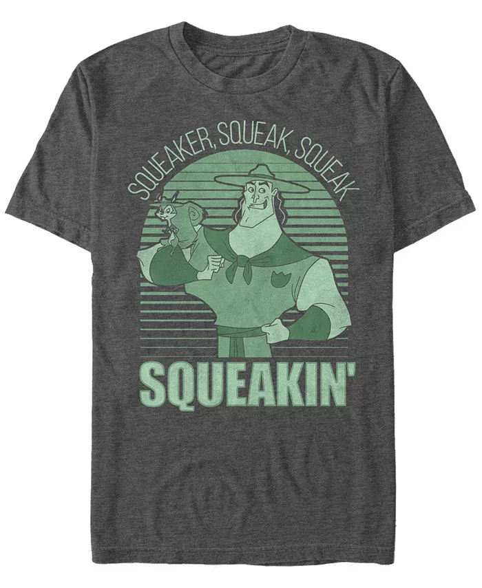 

Футболка с коротким рукавом Disney Men's Emperor's New Groove Squirrel Whisperer Fifth Sun, серый