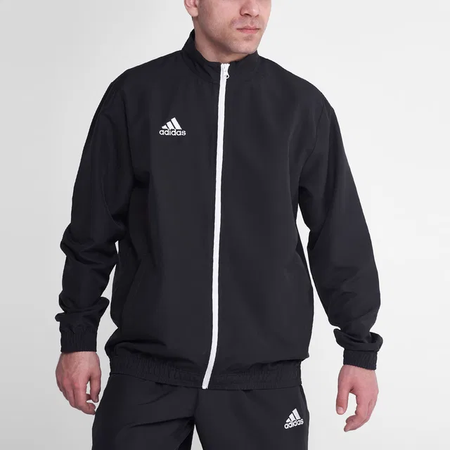 Куртка Entrada 22 мужская, черная, воротник-стойка Adidas, Black — фото 4
