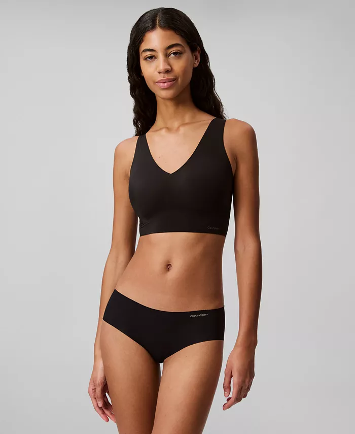 Женские трусы-хипстер Invisibles из микрофибры с эффектом стрейч D3429 Calvin Klein, черный — фото 3
