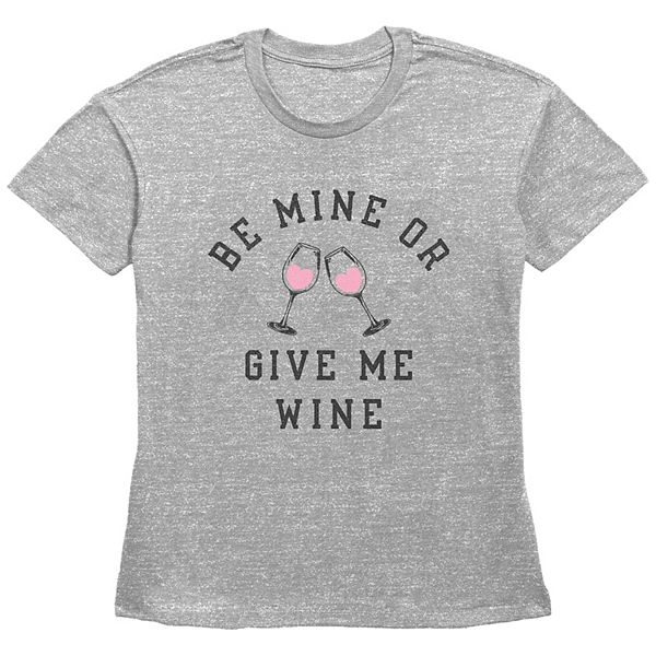 

Женская футболка с принтом "Be Mine or Give Me Wine" basic fit Unbranded, Красный, Женская футболка с принтом "Be Mine or Give Me Wine" basic fit Unbranded