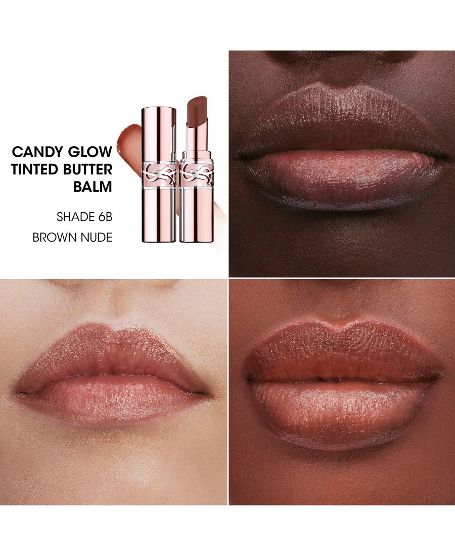 Тонирующий бальзам для губ Candy Glow Yves Saint Laurent, цвет 6b brown nude — фото 2
