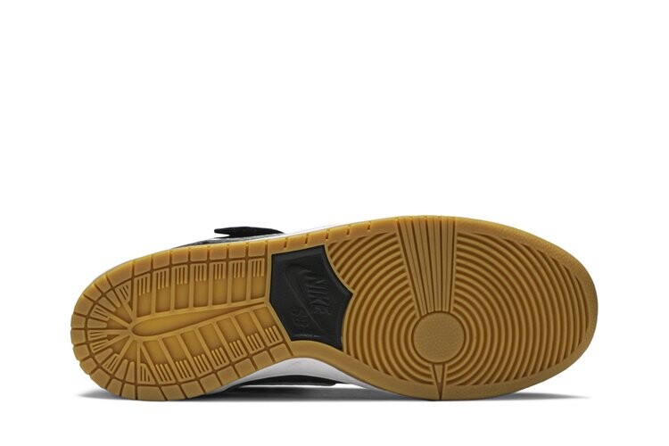 Кроссовки Nike Dunk Mid SB 'Orange Label', черный — фото 4