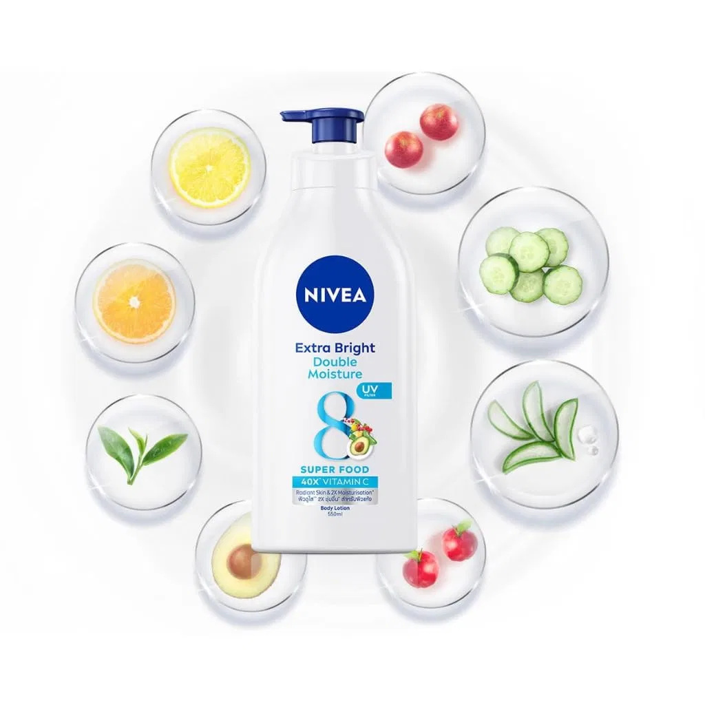 Лосьон для тела NIVEA Extra Bright Double Moisture с витамином C и UV-фильтром Nivea — фото 2