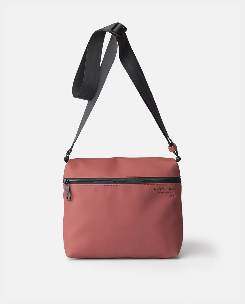 

Сумка через плечо с молниями Slang, темно-коричневый