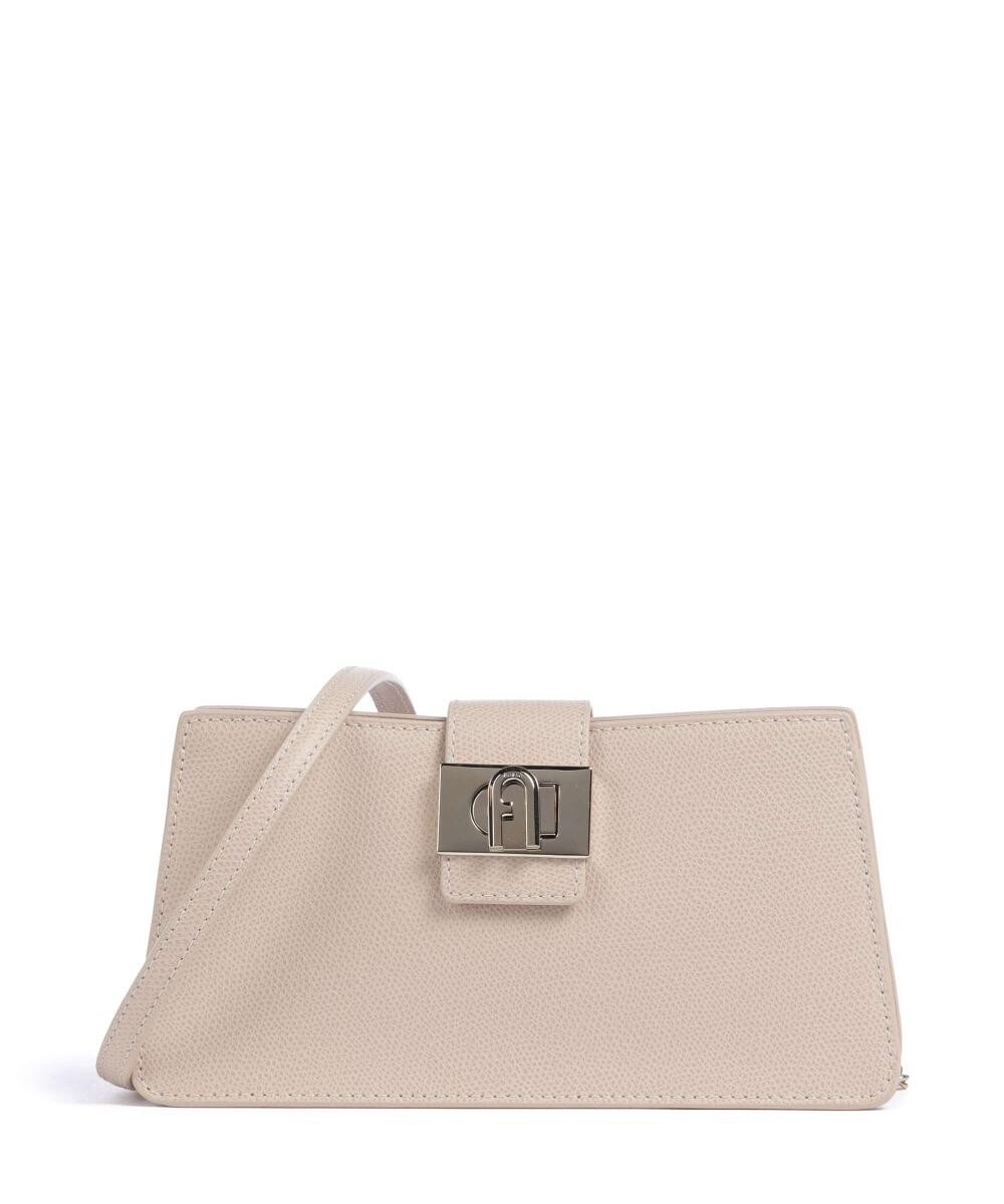 

Мини-Сумка на плечо 1927 из мелкозернистой кожи Furla, бежевый