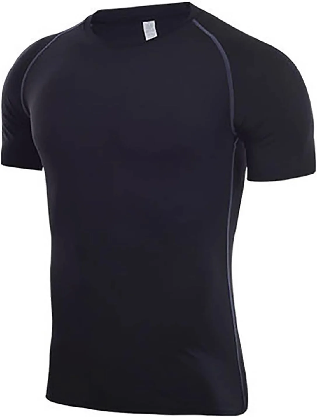 Мужская компрессионная футболка Raglan с коротким рукавом для бодибилдинга — фото 3