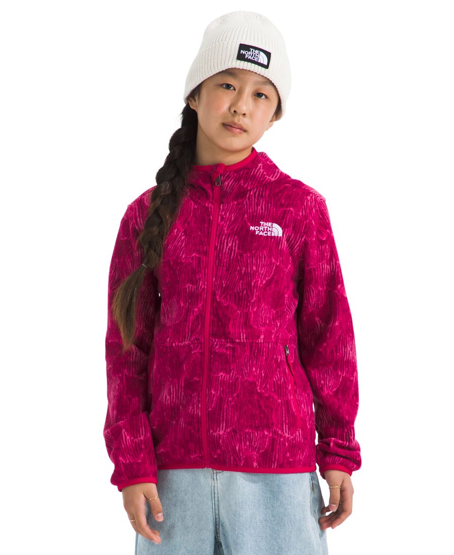 Толстовка с капюшоном на молнии Glacier для мальчиков и девочек 8-20 лет The North Face, Deep Magenta Pink — фото 2