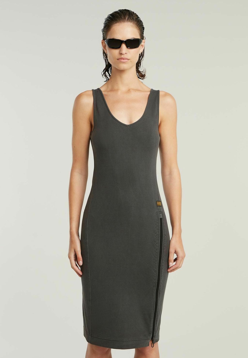 

Платье-джемпер OVERDYED ASYMMETRIC - Shift dress G-STAR, черный