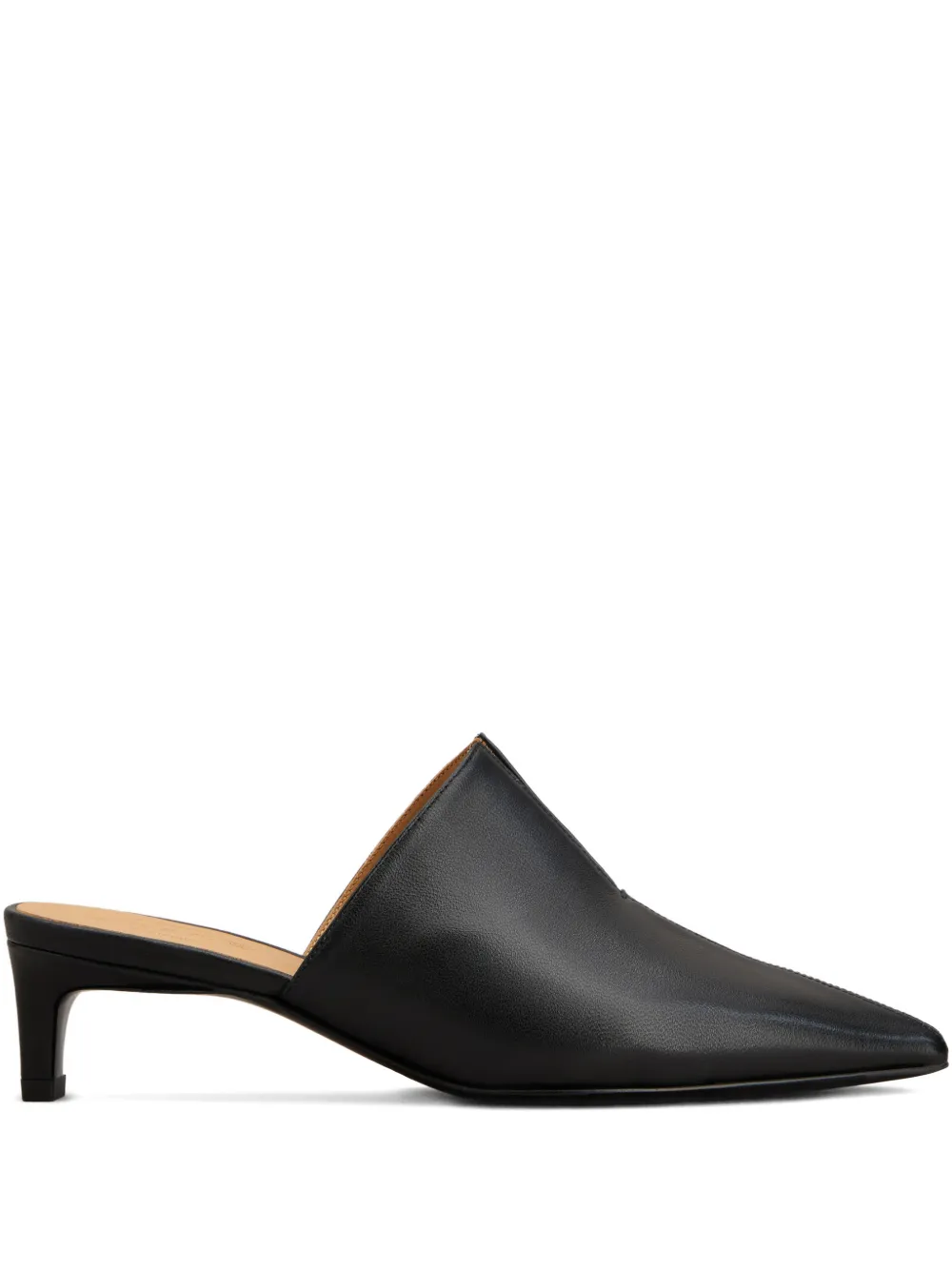 Туфли-мюли на каблуке с зауженным носком Tod'S, черный