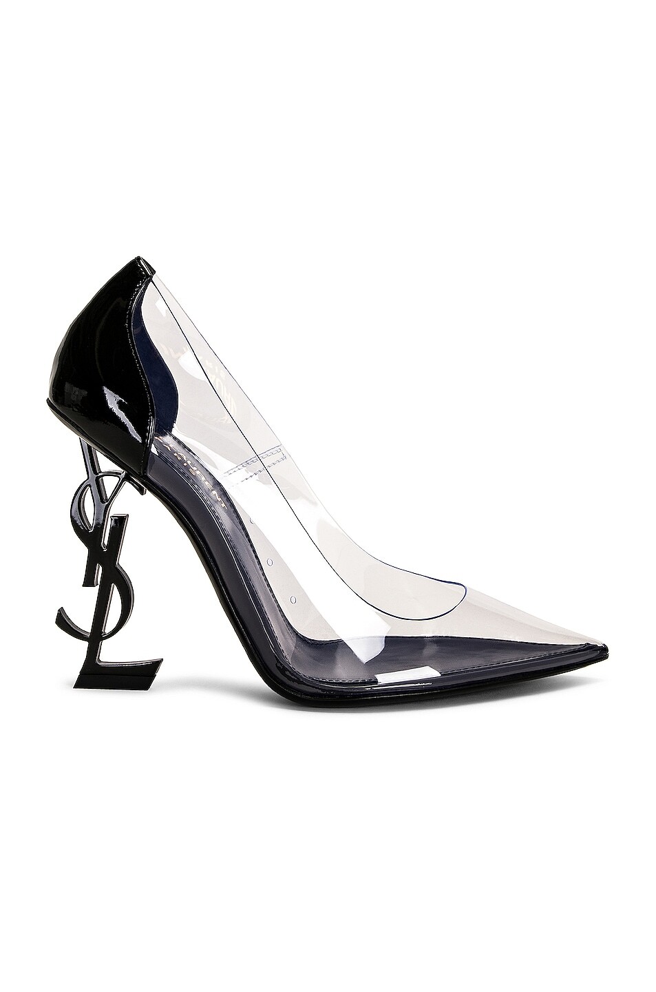 Туфли Saint Laurent Opyum, цвет Nero & Transparent