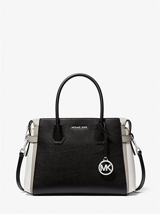 

Сумка Mercer среднего размера с цветными блоками и поясом Michael Kors, черный