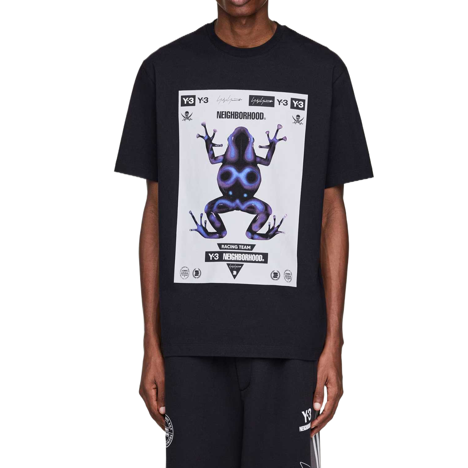 Футболка Y 3 X Neighborhood с принтом Y-3, черный — фото 4