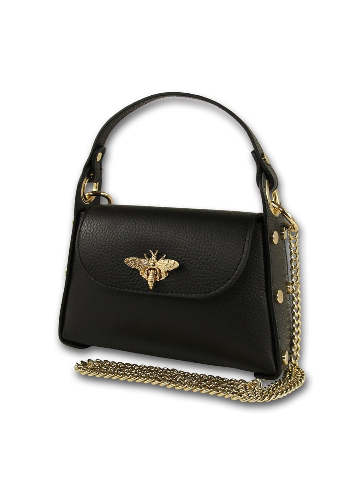 

Кожаная сумка через плечо Toscanto, черная, примерно 19 см Toscanto