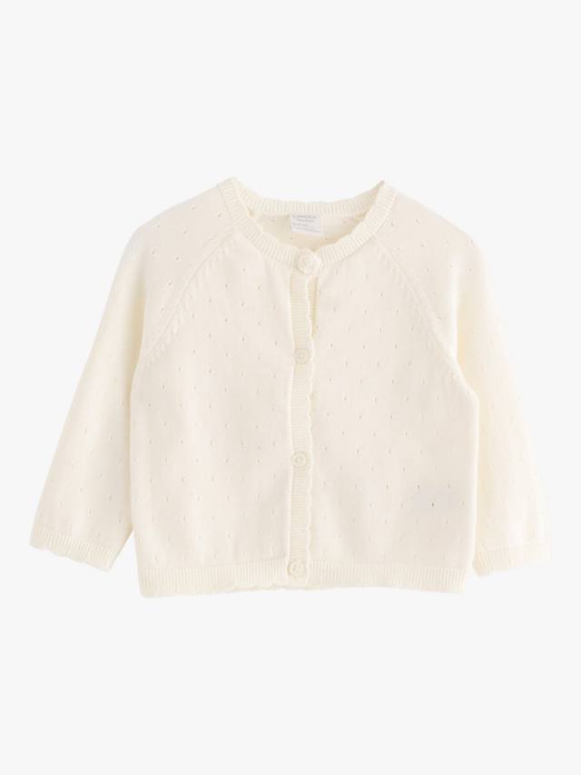 

Детский кардиган из органического хлопка Lindex, цвет Light Dusty White