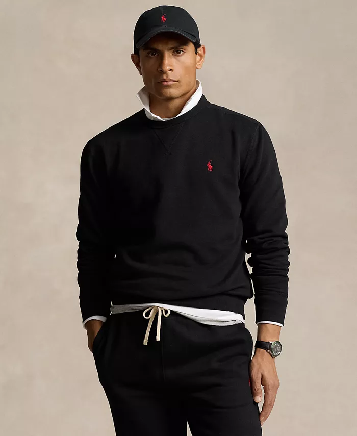Мужской флисовый свитшот RL Polo Ralph Lauren, черный — фото 3