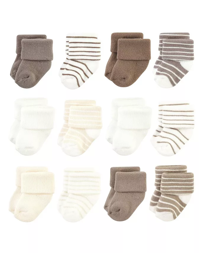 

Носки для мальчиков Hudson Cotton Rich Newborn и Terry, Modern Elephant, 6-12 месяцев Hudson Baby, коричневый/бежевый