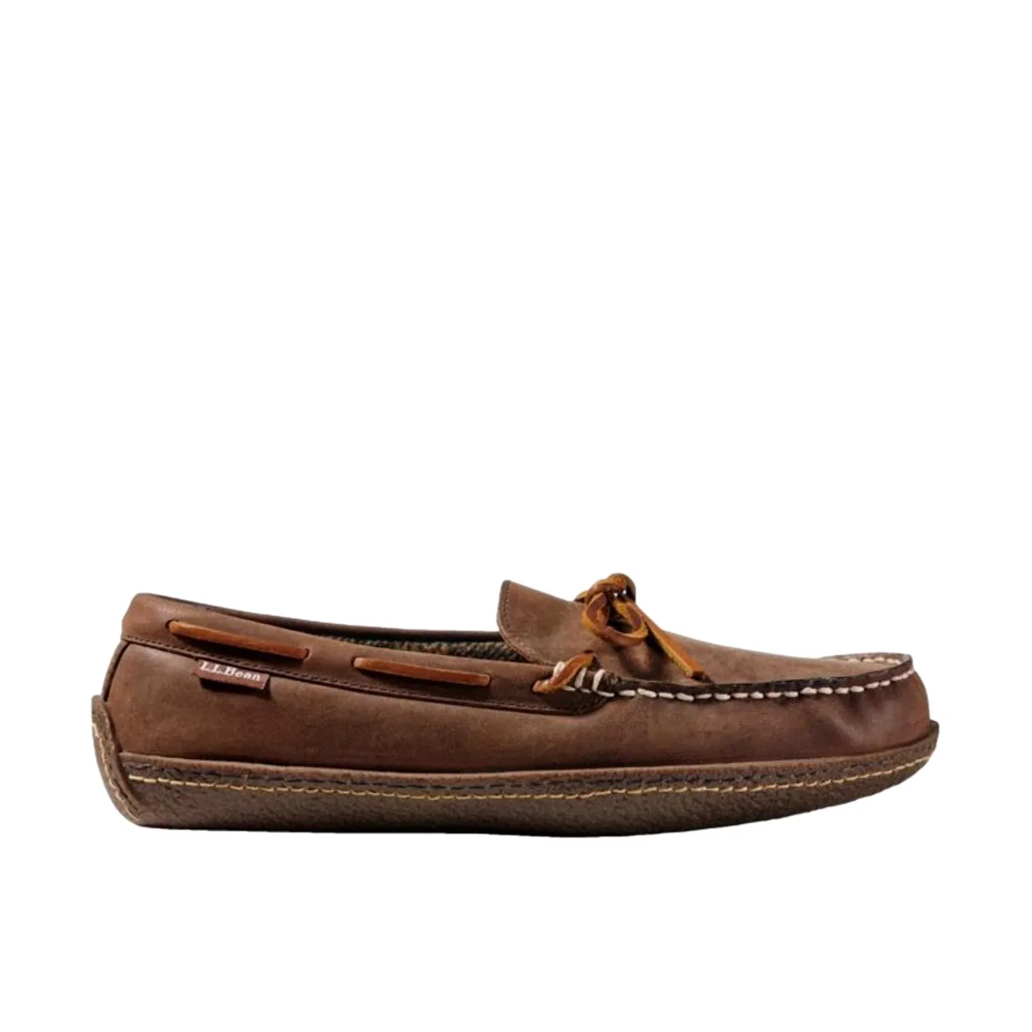 Мужские мокасины-тапочки LLBean с флисовой подкладкой, модель Acorn 212164-BRN L.L Bean, коричневый